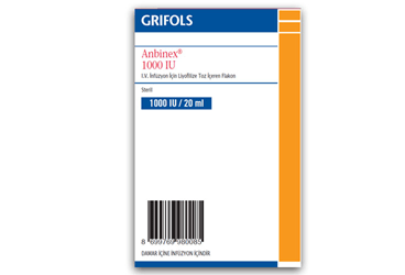 ANBINEX 1000 IU IV INFUZYON ICIN LIYOFILIZE TOZ ICEREN FLAKON